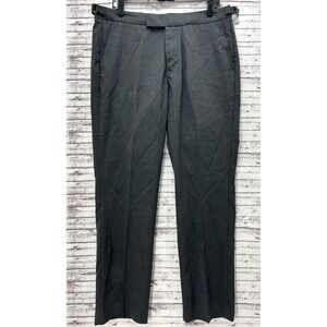 Bonobos Golf Slim Fit Wool Blend Preppy Multi-Strap Dress Pants Men's 33x30 Gray